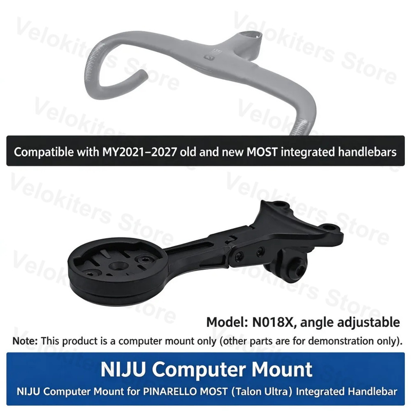 Out Front Bike Computer Mount Garmin - Kompatybilny z MOST, zintegrowany uchwyt montowany