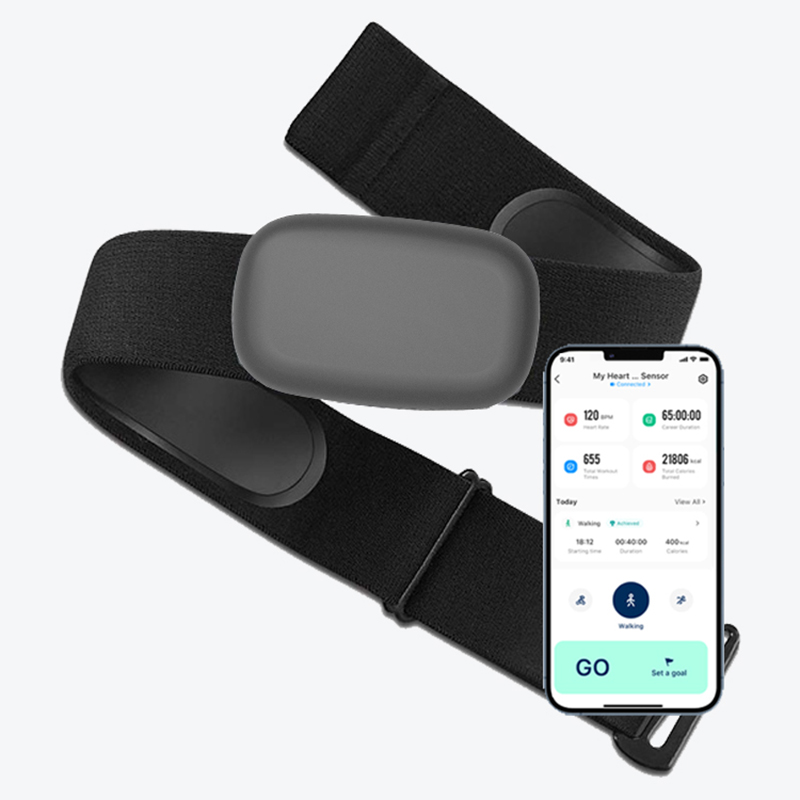Heart Rate Monitor Chest Strap Ant+ - Pasek do monitorowania tętna FITCENT5.3 Khz,