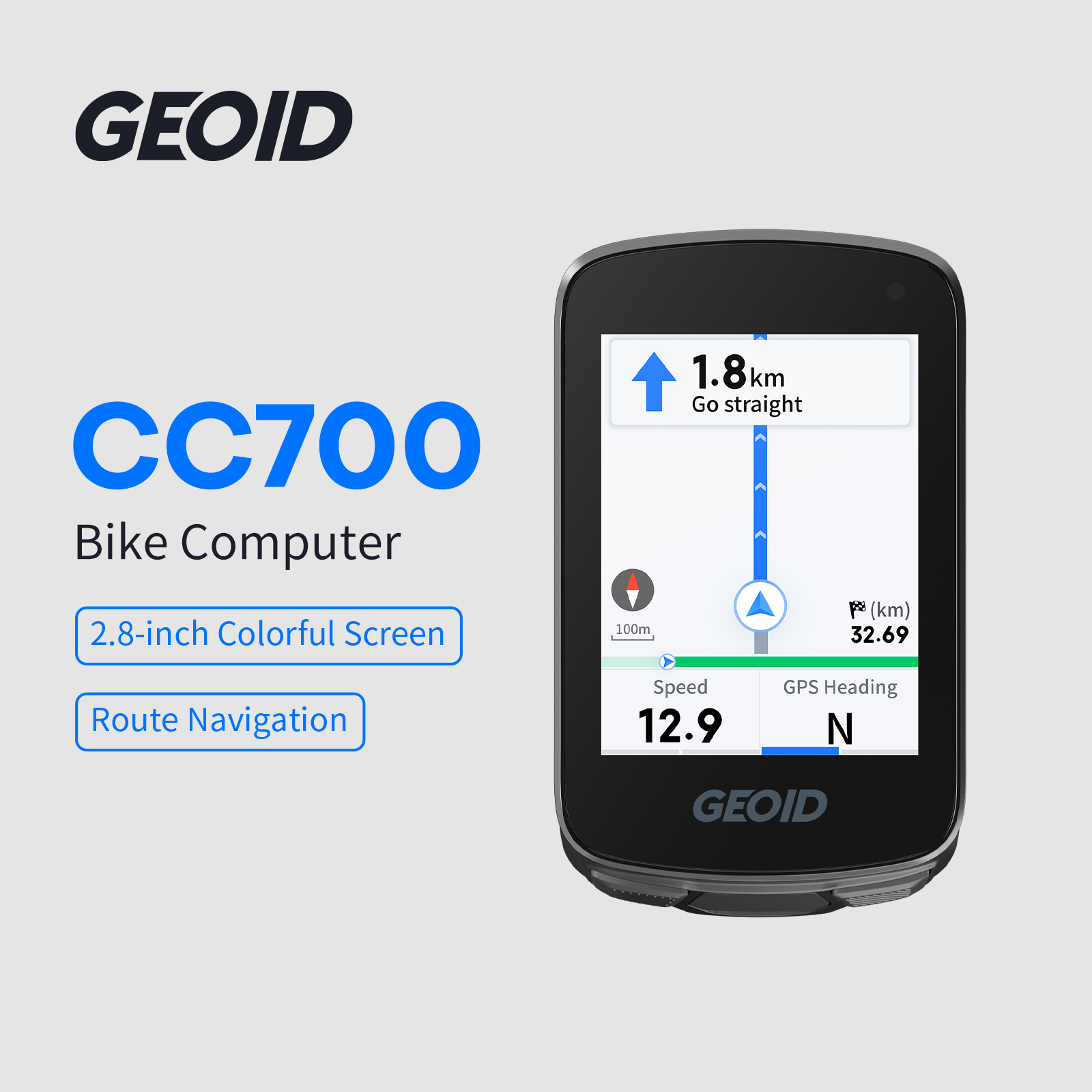 Bike Computer Gps Navigation Map - Komputer rowerowy GEOID CC700 GPS z