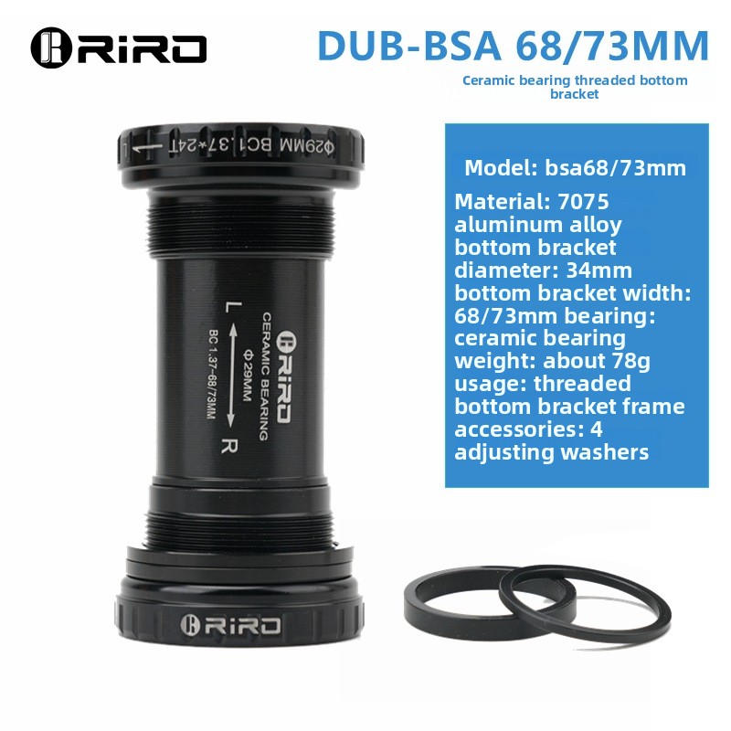 Ceramic Bearing Bottom Bracket Bb86 - Wspornik suportu ceramiczny RIRO BSA z