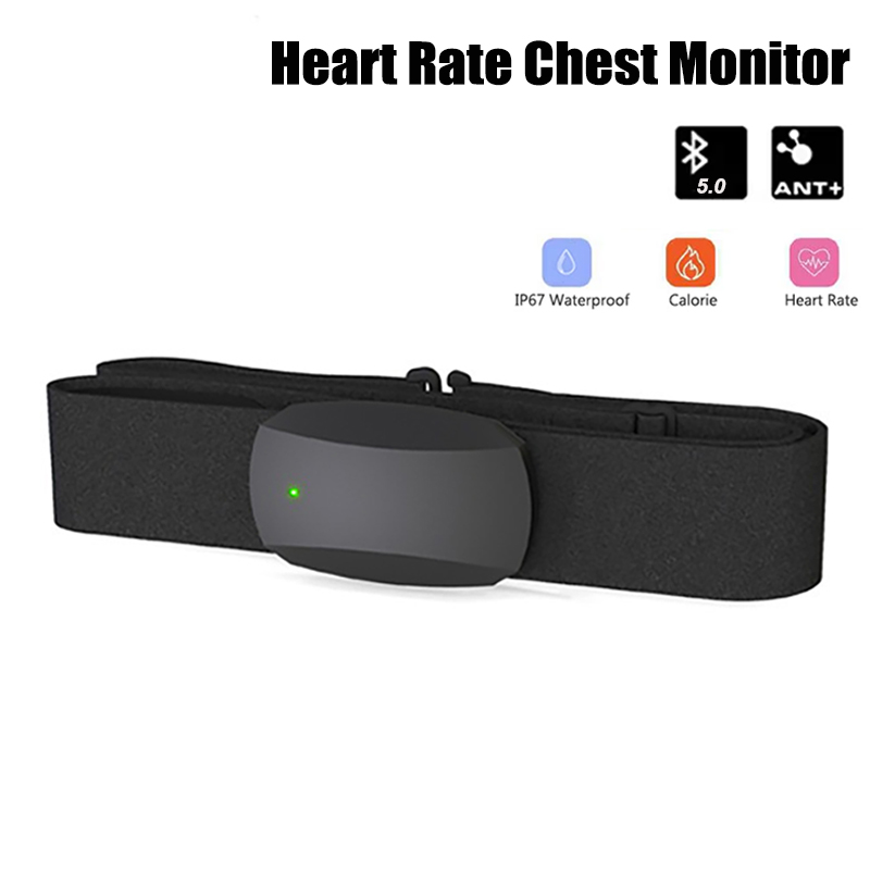 Heart Rate Monitor Chest Strap Ant+ - Piersiowy pulsometr Bluetooth ANT+ IPX7 Wodoodporny