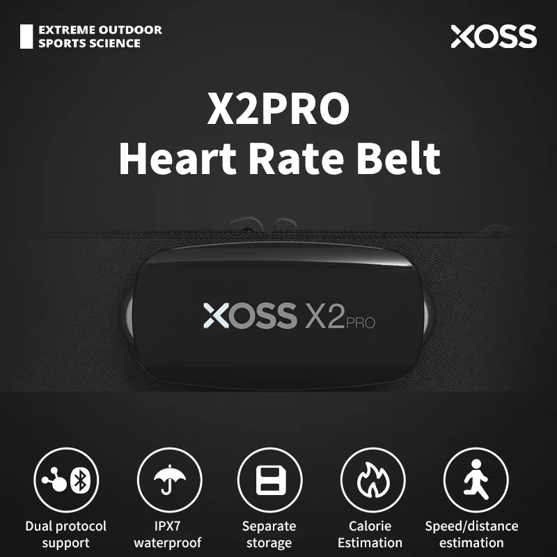 Heart Rate Monitor Chest Strap Ant+ - XOSS X2 Pro Pasek na klatkę
